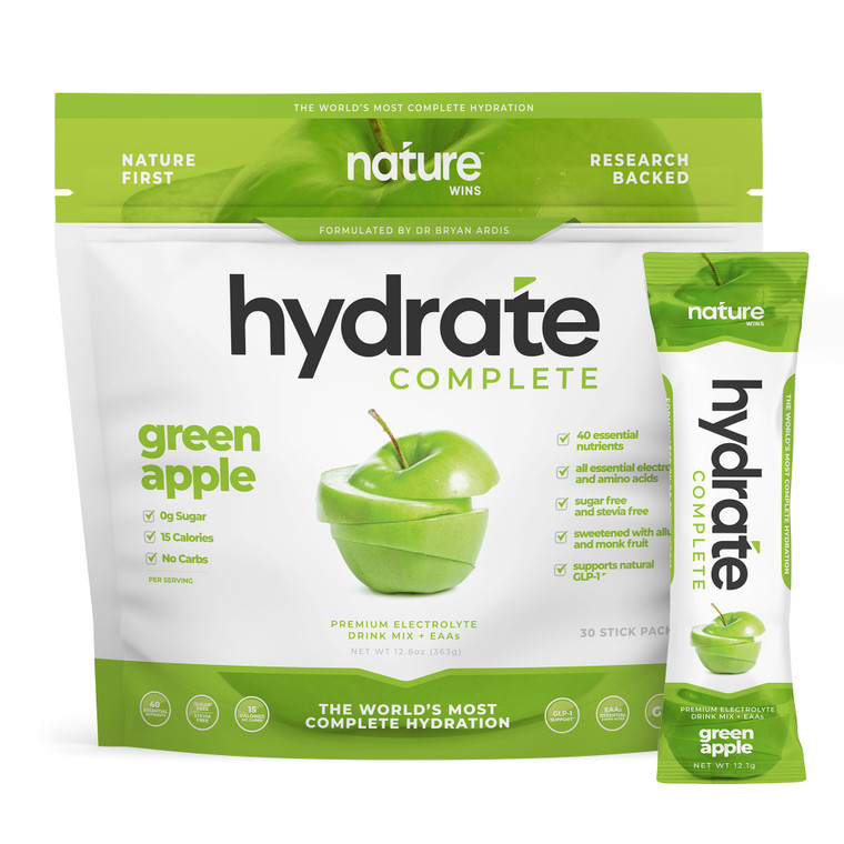 Nature Wins Hydrate Complete (Green Apple)  (30 Servings)